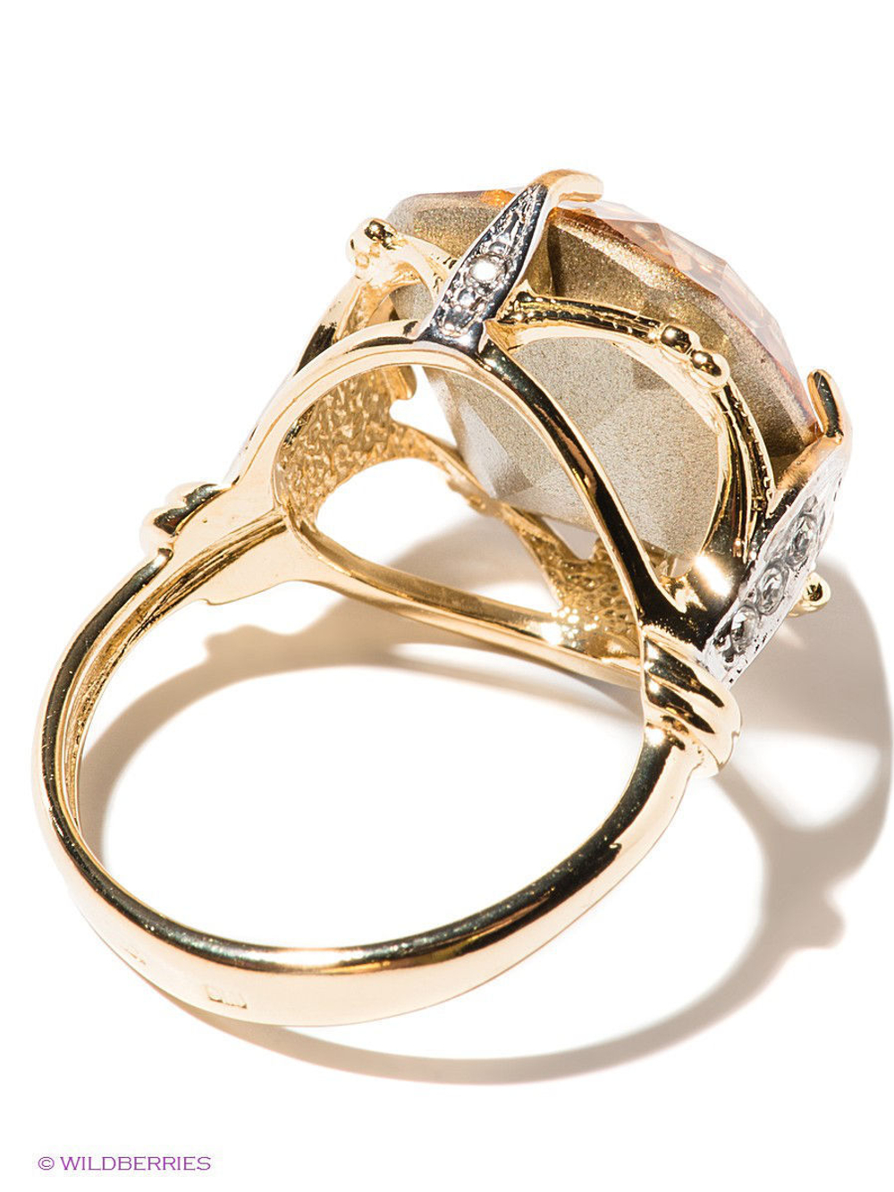 "Августа" кольцо в золотом покрытии из коллекции "Милан" от Jenavi