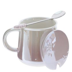 GAEM Кружка с крышкой и ложкой, 350 мл, L13 W10 H12 см, 3в.
