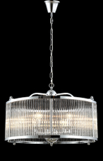 Подвесная люстра Crystal Lux TADEO SP6 D600 CHROME/TRANSPARENTE