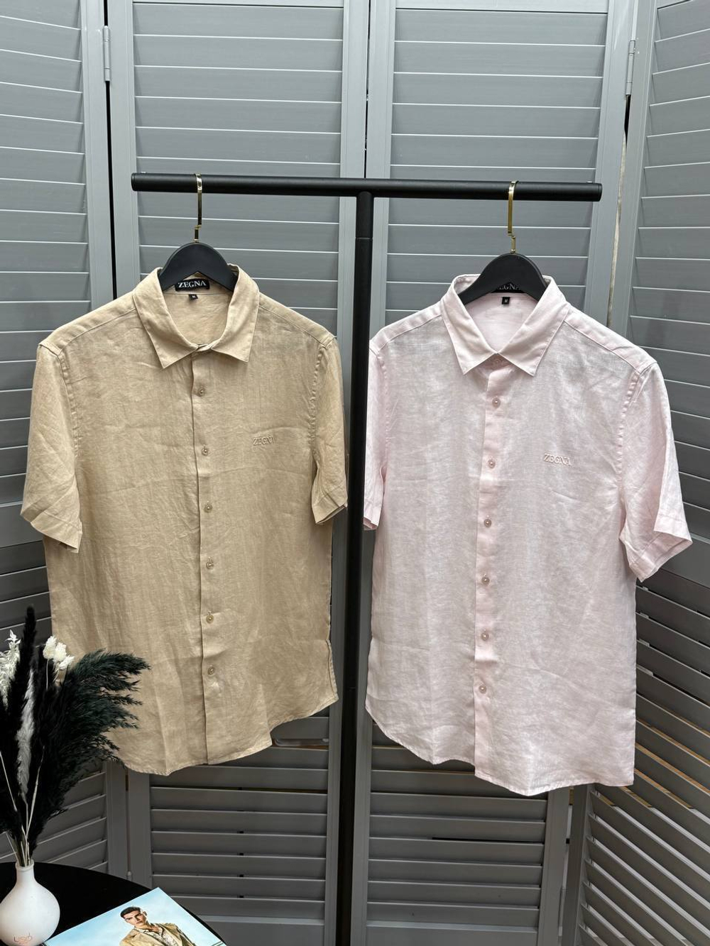 Льняная рубашка Zegna