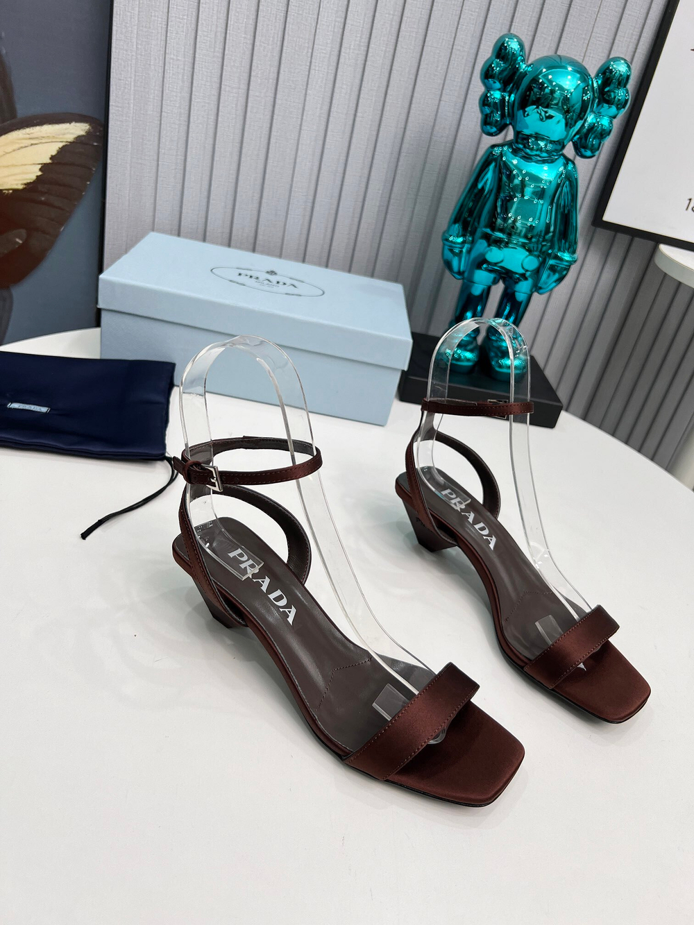 Prada Satin Sandals