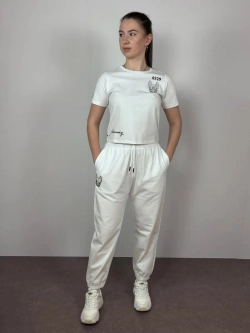 Брюки джоггеры свободного кроя с высокой посадкой