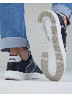 Черные кеды с белой подошвой, из EVA