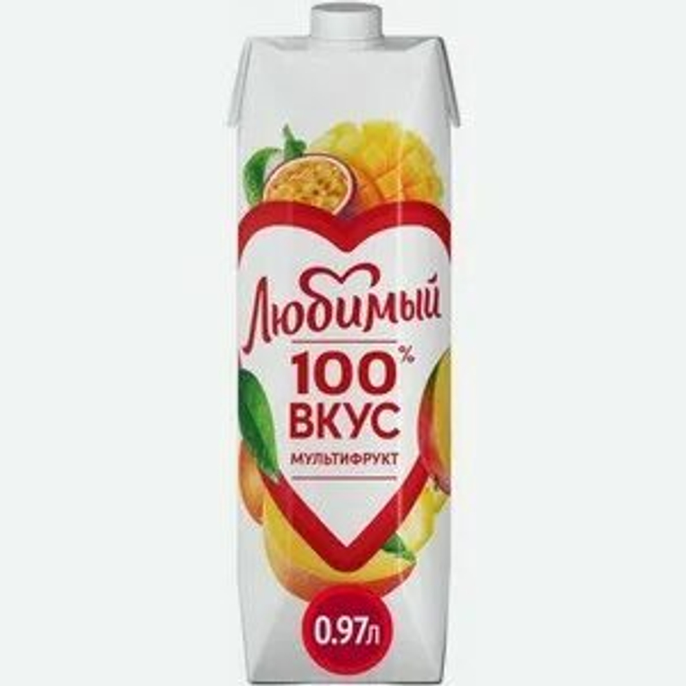 Сок мультифрукт 0,97 л.