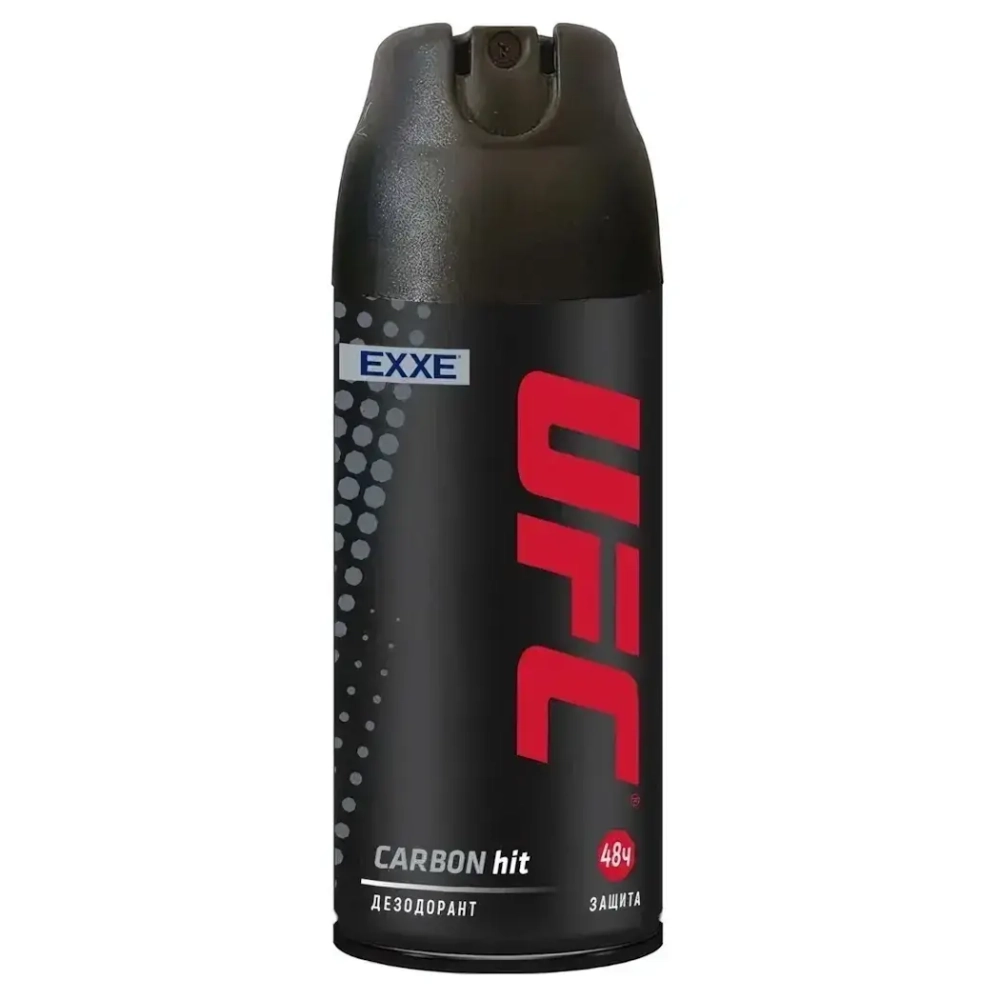 Дезодорант спрей защита 48ч Carbon hit 150 мл UFC x EXXE