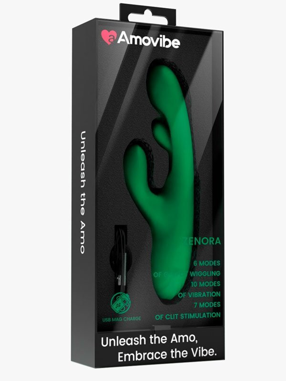 Инновационный вибратор кролик Amovibe Zenora