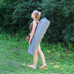 Стул-кресло 60х60х102 см, серый, с подстаканником, 100 кг, Green Days