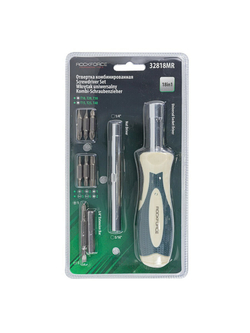 Отвертка комбинированная в комлекте с битами RockForce##Rock FORCE RF-32818MR