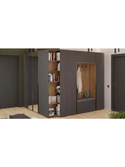 Прихожая с зеркалом Яблоня Беллуно 328х58х217