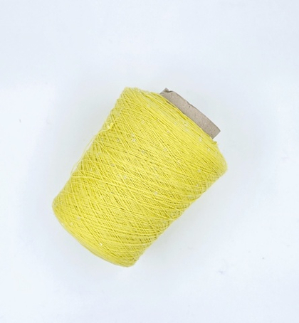 Loro Piana меринос 85% кашемир 15% мини пайетка голографические прозрачные, 850 м в 100 г, желтый