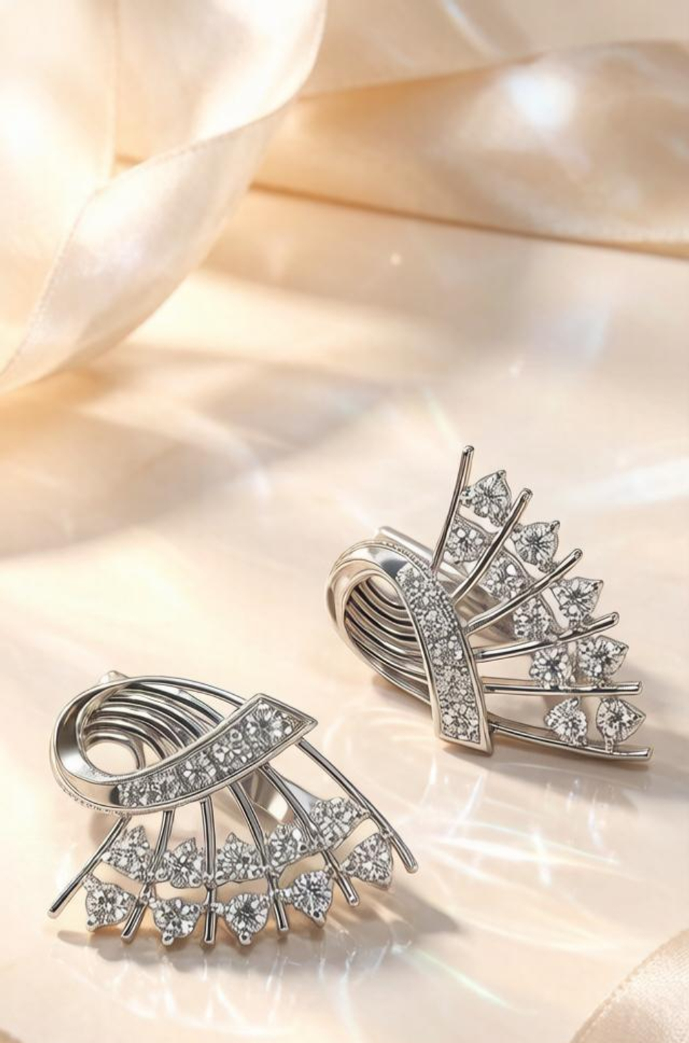 Ювелирные серьги из серебра 925 пробы