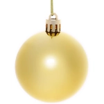 Новогодние шары 6 см (набор 3 шт) «Глянец», золотой