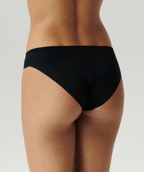Женские трусы бесшовные спорт (1шт) Atlantic LS-001, нейлон/эластан,черный