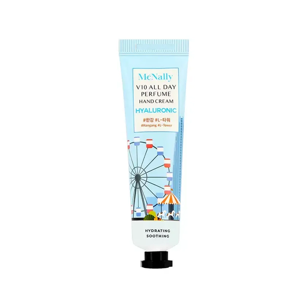 PrettySkin(McNally) Mcnally Hand Cream V10 All Day Perfume Hyaluronic Крем для рук парфюмированный с гиалуроновой кислотой, 30 мл