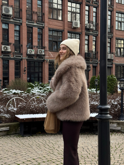 Шуба Slavic girl капучино