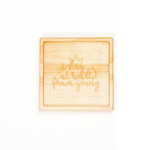 Деревянная менажница из кедра для подачи блюд и закусок с гравировкой "Stay at heart forever going" MG32