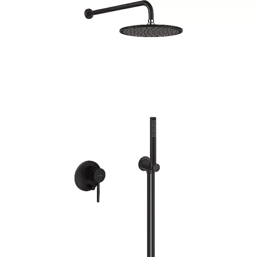 Душевая система KLUDI BOZZ 387363976 черный матовый