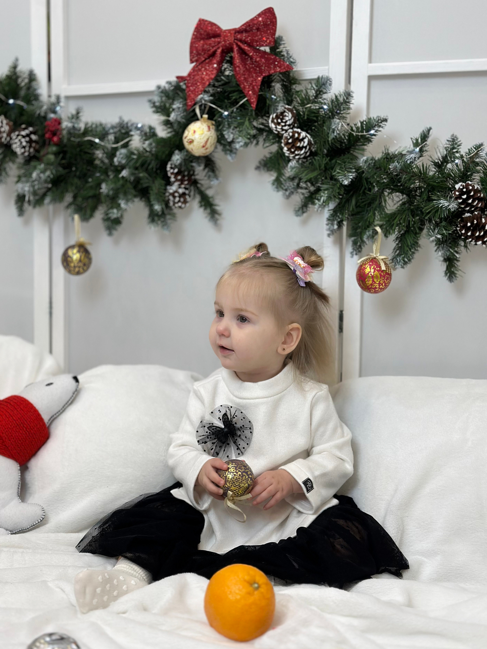 Платье из нежного трикотажа Молочный