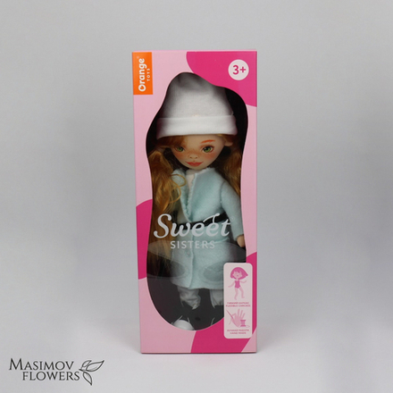 Кукла Санни в голубом пальто