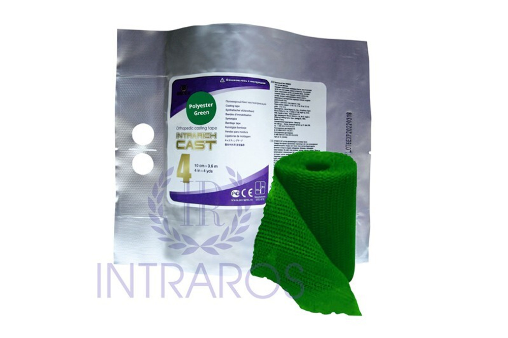Полимерный бинт INTRARICH CAST 10см х 3.6м, жесткий