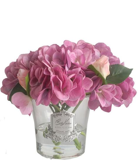 Лиловые гортензии с бутонами роз, Cote Noire