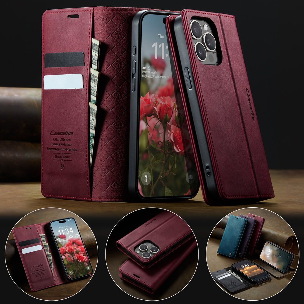 Чехол-книжка CaseMe RFiD iPhone 15 Pro