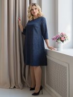 Платье 1318 темно-синий Novita (Акция)