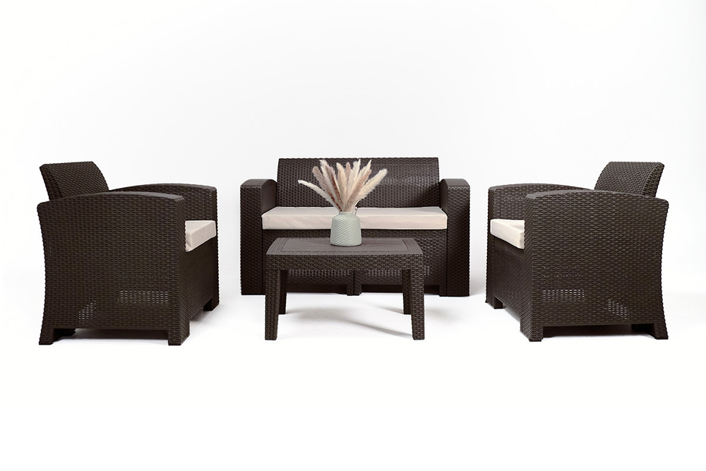 Комплект мебели на террасу B:Rattan Premium Set, коричневый