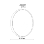 7745/DL COLOR SN 127 Светильник светодиодный потолочный пластик/белый/синий LED 48Вт 3000-6000К D380 IP43 пульт ДУ MAVIC