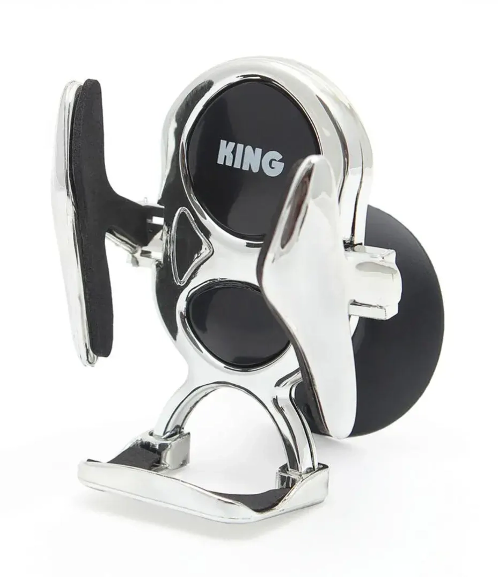 Держатель телефона AC-141 CHROME/BLACK KING AC-141