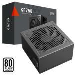 Блок питания PCCooler  750W, KF750, Non Modular, 80+ WHITE, КПД ≥86%, Fan 120mm, Черный, P3-F750-W1H