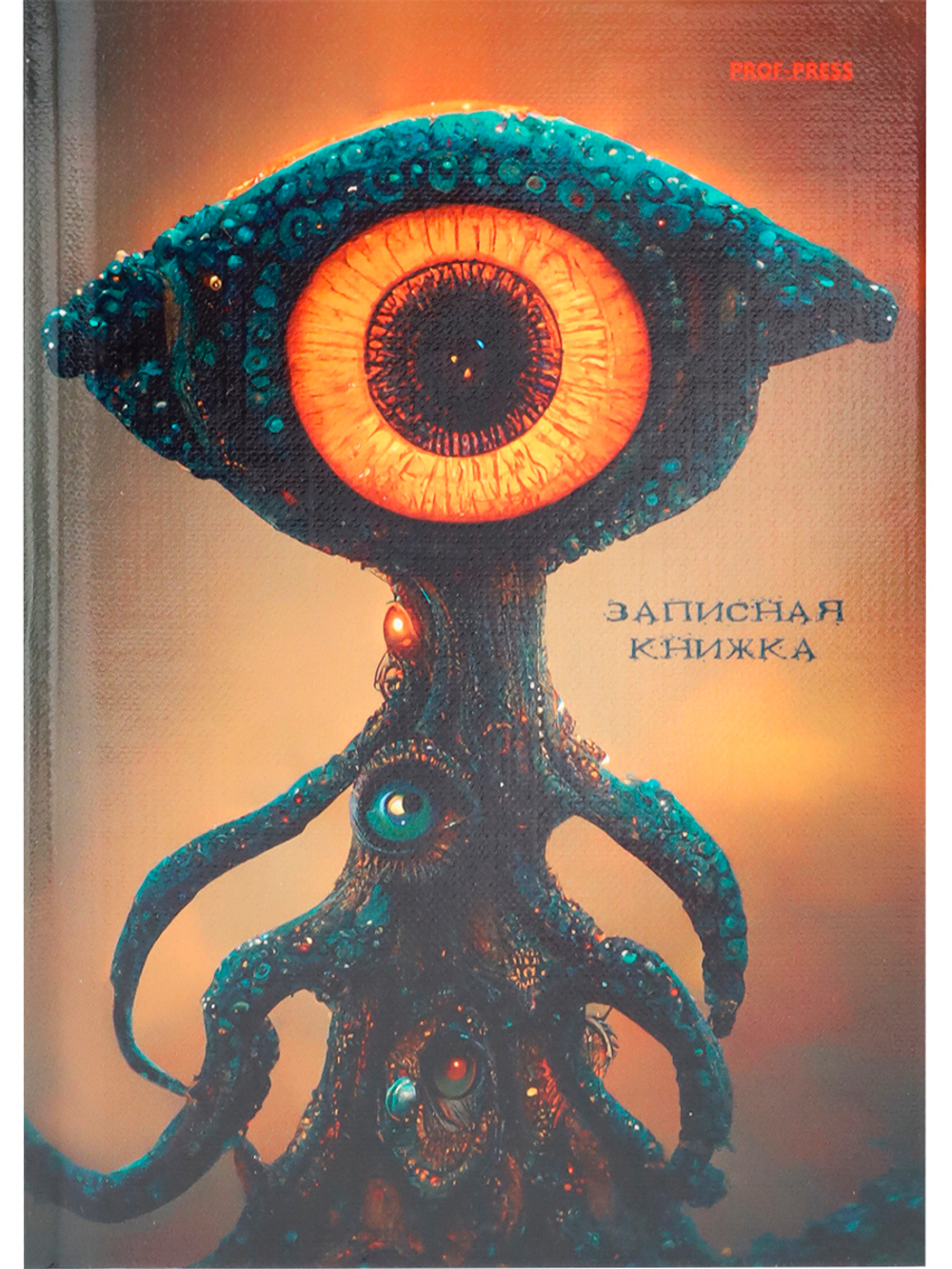 Блокнот А6 7БЦ 160л "Инопланетное существо" кл., глянц.лам., лен