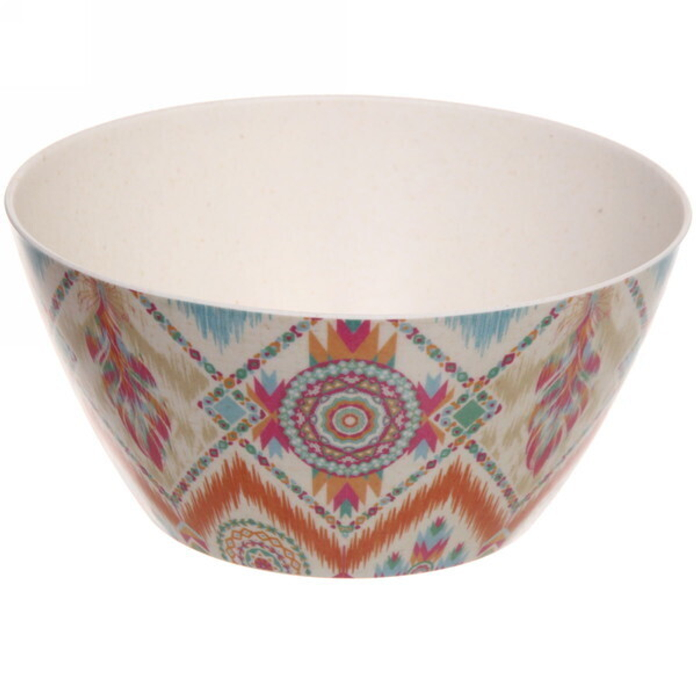 Салатник бамбуковый «Eco Life» 15*7см, орнамент