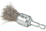 Щетка проволочная кистевая (d19 мм, толщ. проволоки 0.3 мм, гофрированная, нержавеющая сталь, 1/4") Makita D-76663
