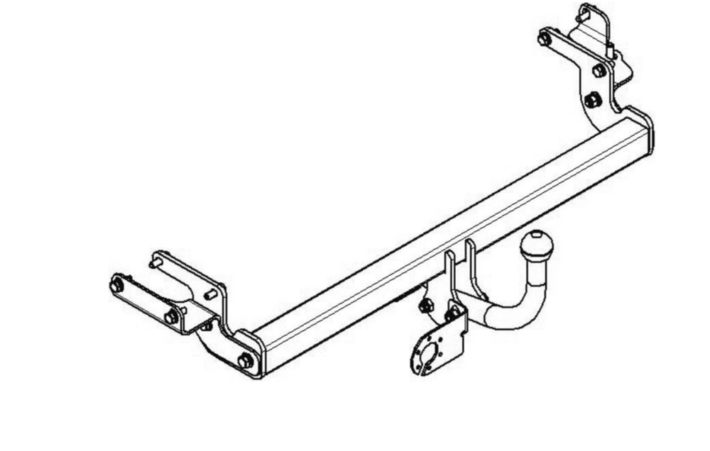 Фаркоп для Mitsubishi Lancer IX седан 2003-2007 Тип шара: A. Нагрузки: 1000/75 кг, MI 22