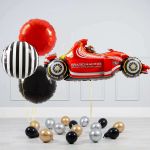 G Шар фигура "Тачка гоночная красная" 49"/124 см (БГ-35)