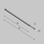 Трековый светодиодный светильник Maytoni Exility X Points TR241-4-12WTW-DSZ-B