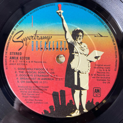 Винтажная виниловая пластинка LP Supertramp Breakfast In America (UK 1979) The Logical Song