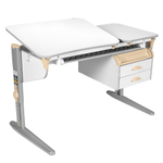 Растущая парта Дэми СУТ 45 с лотком и тумбой ТСН.05 (1200×565 мм)