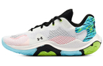 Under Armour Spawn 4 Printed low-cut actual combat basketball shoes men's white