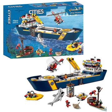 Конструктор  City "Океан: Исследовательское судно"  745  дет.