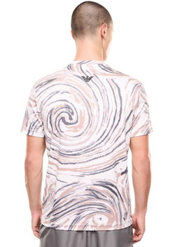 Мужская теннисная футболка EA7 Tennis Pro In Ventus7 - fancy beige