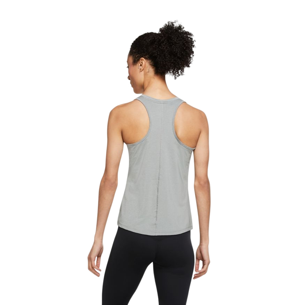 Женский топ теннисный Nike Dri-Fit One Slim Tank W - particle grey/heather/white