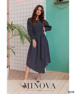 Платье 3137-темно-синий Minova