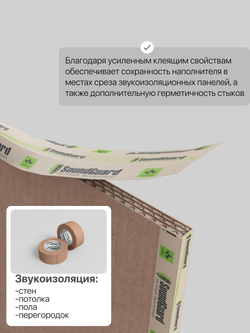 Клейкая лента SoundGuard Tape 50 мм х 40 м, звукоизоляционная