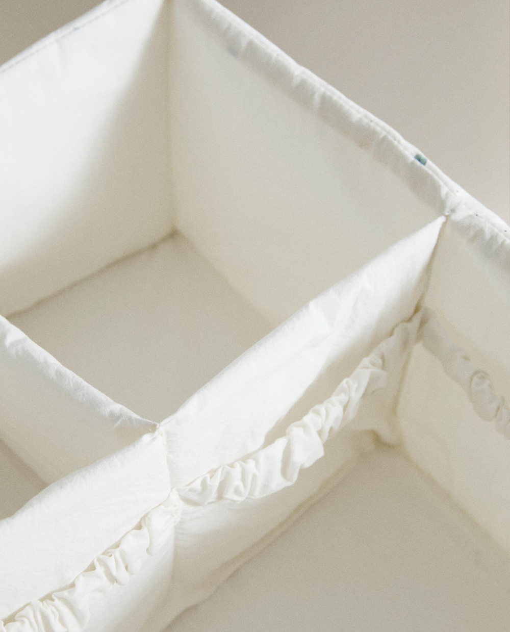 Zara Home Корзина из хлопка, цвет бежевый, 30 см