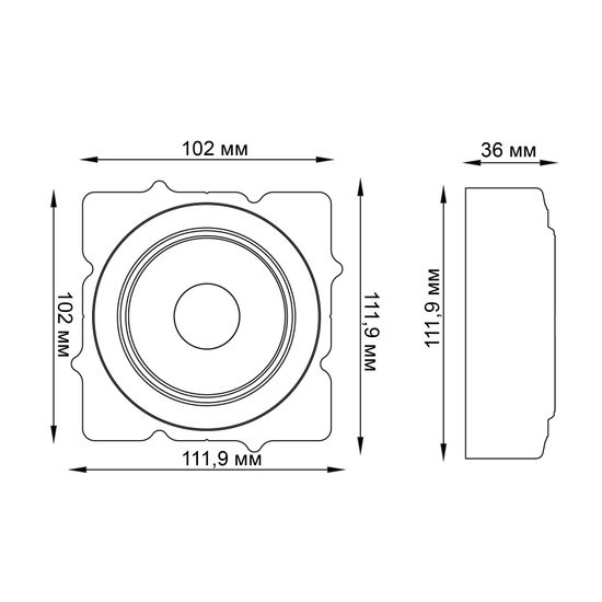 ST753.538.07 Св-к встр. светодиодный в натяжной ПВХ потолок Белый LED 1*7W 3000K 560Lm Ra80 60° IP20 Встраиваемые светильники