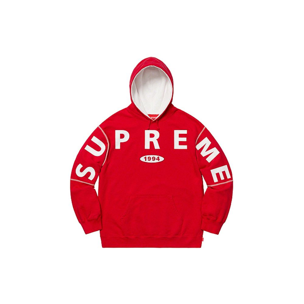 Supreme FW19 Week 1 Spread Logo Hooded Sweatshirt Logo