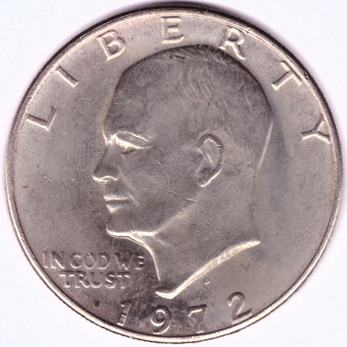 1 доллар 1972 (D) США Эйзенхауэр XF (Лунный)