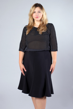 Юбка женская 18-60, черный #70Ч0118-60